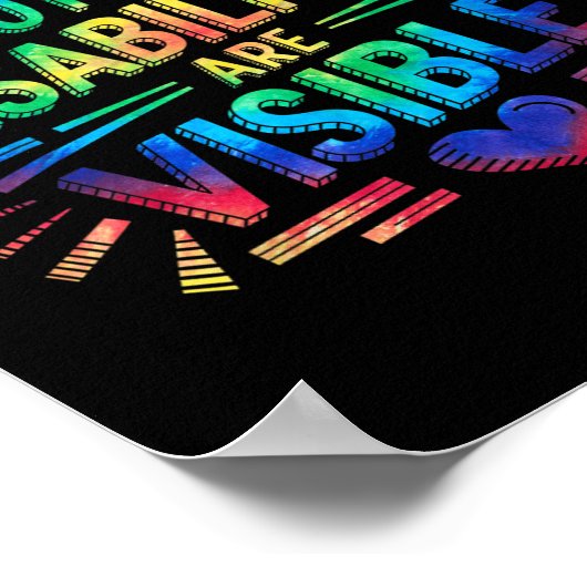 Poster Not All Disabilities Are Visible Cool Invisible Di (Coin)