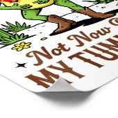 Poster Not Now Partner My Tummy Hurts Funny Cowboy Frog M (Coin)