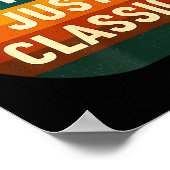 Poster Not Old Just Clic Funny Quote Tee Birthday  (Coin)