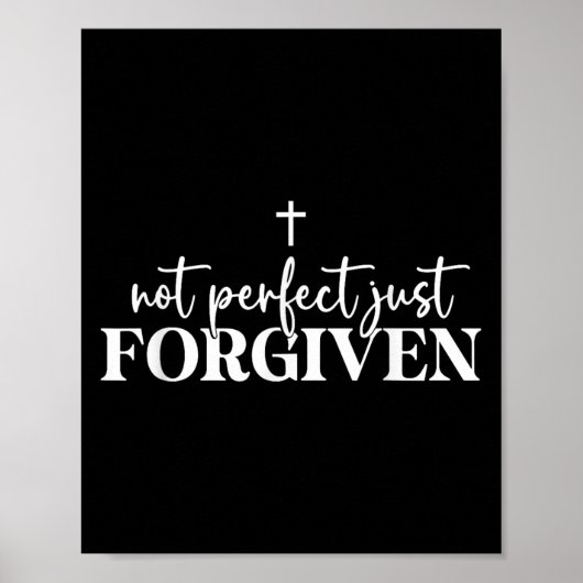 Poster Not Perfect Just Forgiven (Devant)