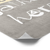 Poster note d'affiche amusante amis se réunissent ici (Coin)