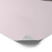 Poster Note de clic musicale de texte personnalisé (Coin)