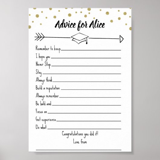 Poster Note de conseil GRADUATion (Devant)
