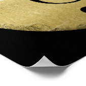 Poster note de musique personnalisée, clef noire (Coin)