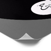 Poster note de musique personnalisée idée noire (Coin)