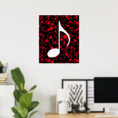 Poster note de musique & points (Bureau à domicile)