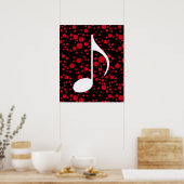 Poster note de musique & points (Cuisine)