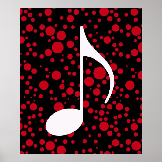 Poster note de musique & points (Devant)
