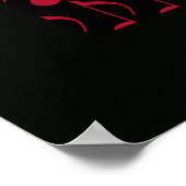 Poster note musicale blanche cool graphique (Coin)