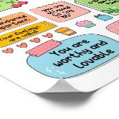 Poster Note : Psychologue De L'École D'Autosanté Mentale  (Coin)