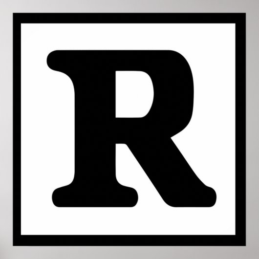 Poster Note R (Devant)