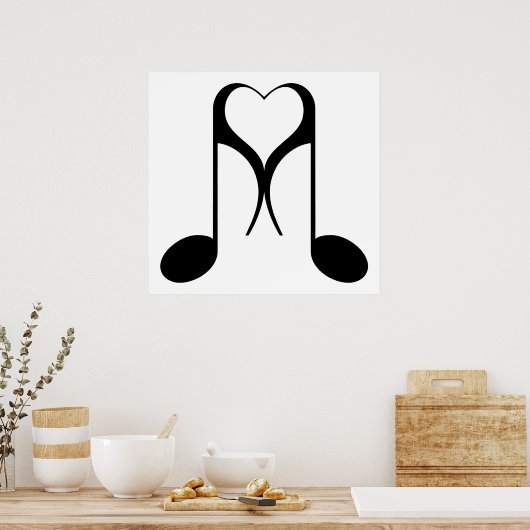 Poster notes d'amour : 8e note : (Cuisine)