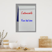 Poster Notes de carnet personnalisables (Cuisine)
