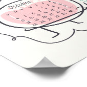 Poster Notes de chimie du calendrier 2026 (Coin)