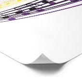 Poster notes de musique colorées (Coin)