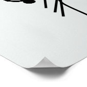 Poster Notes de musique et papillons (Coin)