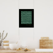 Poster notes de musique murs décoratifs (Cuisine)