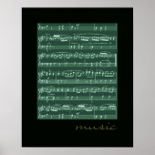 Poster notes de musique murs décoratifs (Devant)