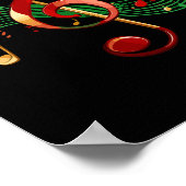 Poster Notes de musique reggae (Coin)