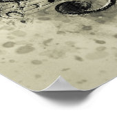 Poster Notes de musique violon aquarelle (Coin)