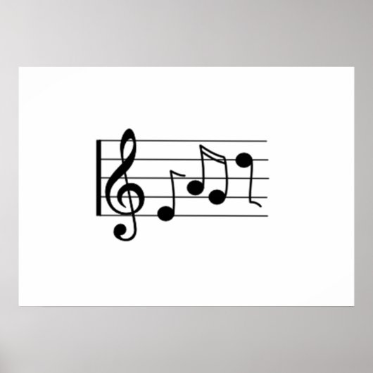 Poster Notes musicales (Devant)