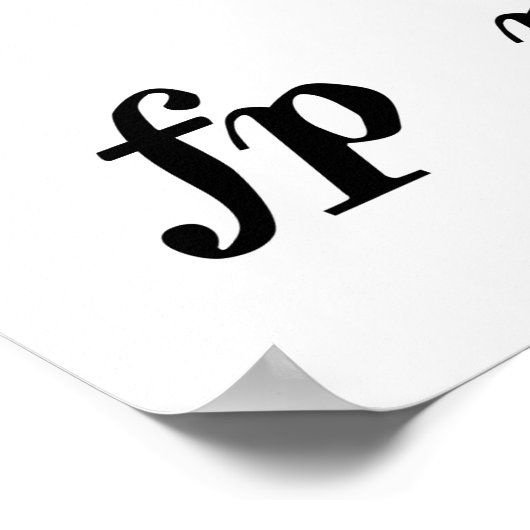 Poster Notes musicales (Coin)