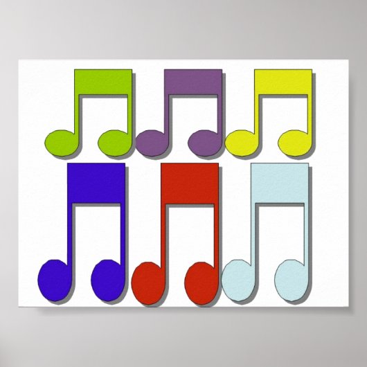 Poster Notes musicales (Devant)