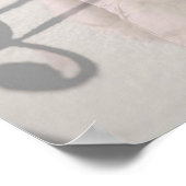 Poster notes musicales de chaussures de ballet (Coin)