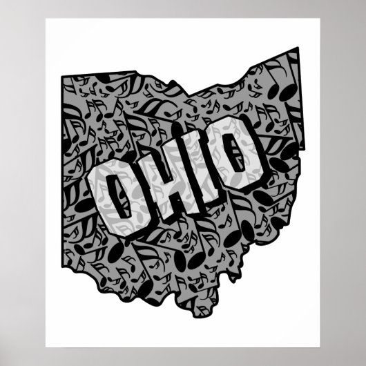 Poster Notes musicales de l'Ohio (Devant)