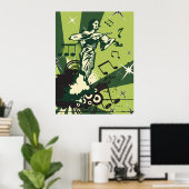 Poster Notes musicales du violon (Bureau à domicile)