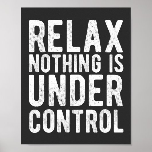 Poster nothing is uncontrol (Devant)