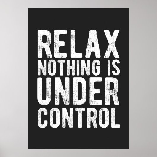 Poster nothing is uncontrol (Devant)