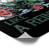 Poster Nothing Runs Like A Reindeer Christmas Tractor Far (Coin)