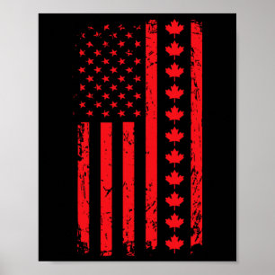 Poster Notre 51e État d'Amérique Drapeau américain avec C