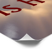 Poster Notre Amour Est Le Ciel Envoyé (Coin)