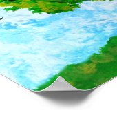 Poster Notre arbre généalogique enfant unique (Coin)