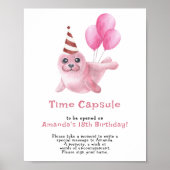 Poster Notre bébé phoque capsule temporelle 1er anniversa (Devant)