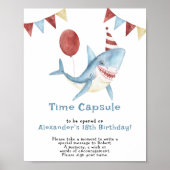 Poster Notre bébé Shark Time Capsule 1er anniversaire (Devant)