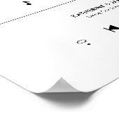 Poster Notre Chanson D'Amour Personnalisée Chanson Style  (Coin)