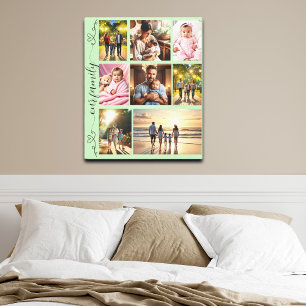 Poster Notre collection de photos de famille Coeurs de do