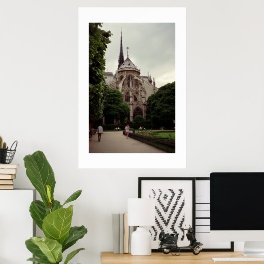 Poster Notre Dame (Bureau à domicile)