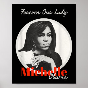Poster Notre Dame Avec Michelle Obama T Shirt