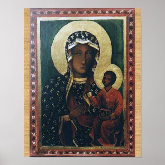 Poster Notre-Dame de Czestochowa, image dévotionnelle, (Devant)