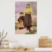 Poster Notre Dame de Fatima Enfants Jacinta & Lucia (Cuisine)