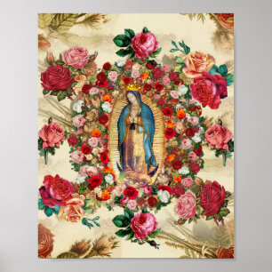 Poster Notre-Dame de Guadalue Rose Potpourri