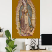 POSTER NOTRE DAME DE GUADALUPE (Bureau à domicile)