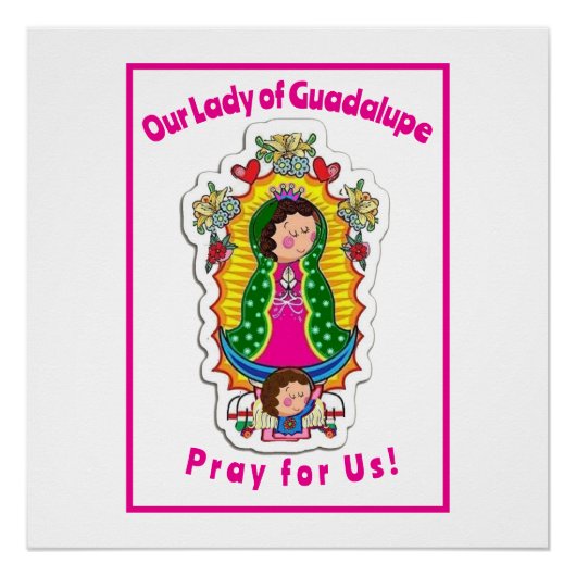 Poster Notre-Dame de Guadalupe (Devant)