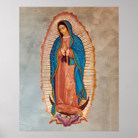 Poster Notre-Dame de Guadalupe La Morenita (Devant)
