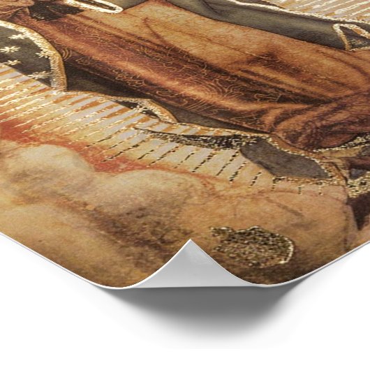 Poster Notre-Dame De Guadalupe Mère Marie (Coin)