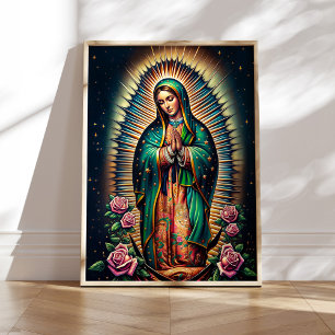 Poster Notre-Dame de Guadalupe Mur Art Décor maison